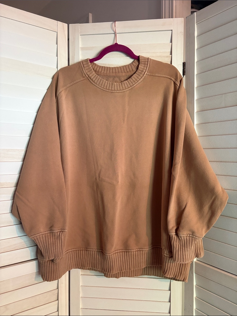 Aerie Crewneck Sweatshirt- Tan